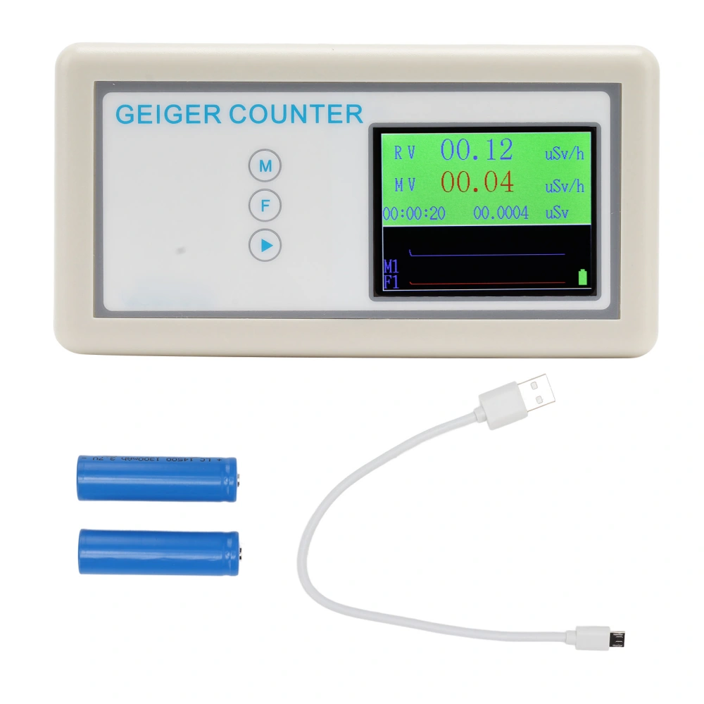 Geiger Counter Accurate Sensitive Nuclear Radiation Detector Monitor Dosimeter Meter for Building Jewelry Food