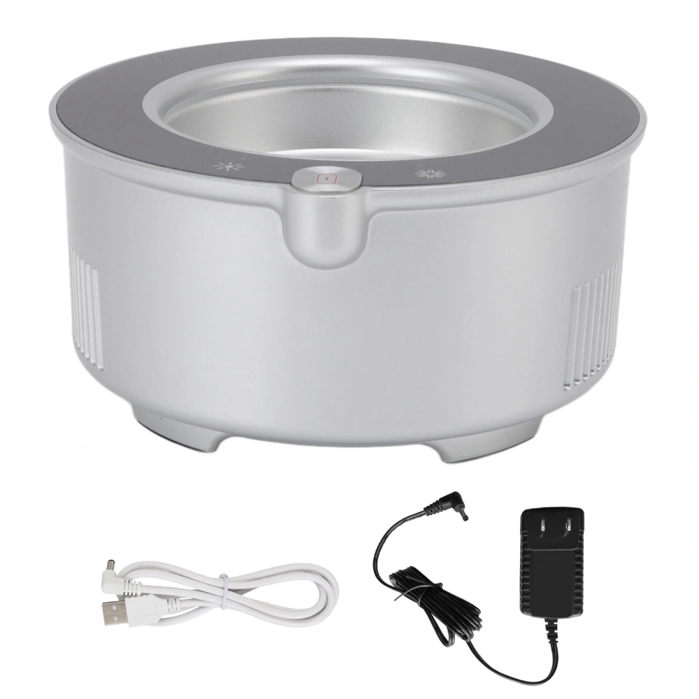 2 in 1 Electric Cup Warmer Cooler Desktop Beverage Cooler Smart Coffee Warmer for Home Dormitory 100‑240V US Plug