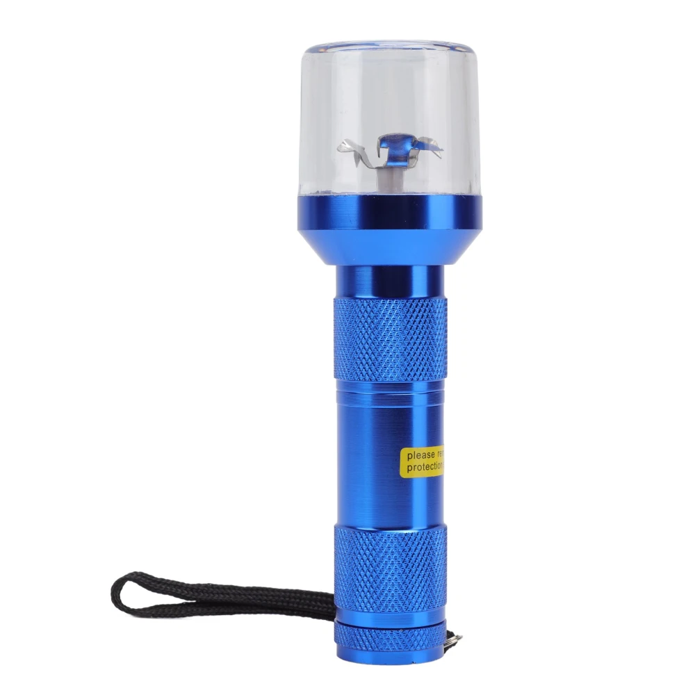 Electric Tobacco Herb Grinder Professional Aluminium Alloy Herb Tabacco Crusher for Herbal Medicine Seasoning Blue