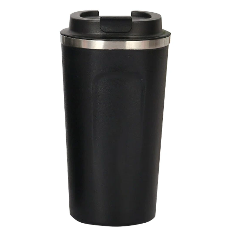 Coffee Travel Mug Food Grade 304 Stainless Steel Double Walled Insulated Cup for Hot and Cold Drinks 510ml Black