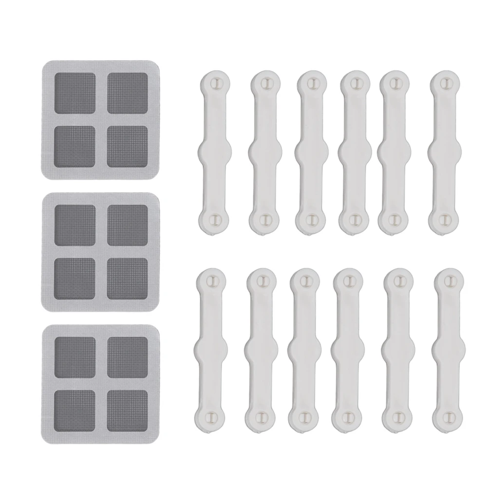 12Pcs Screen Window Clips Home Windows Mounting Buckle for Fly Screen Insect Protection