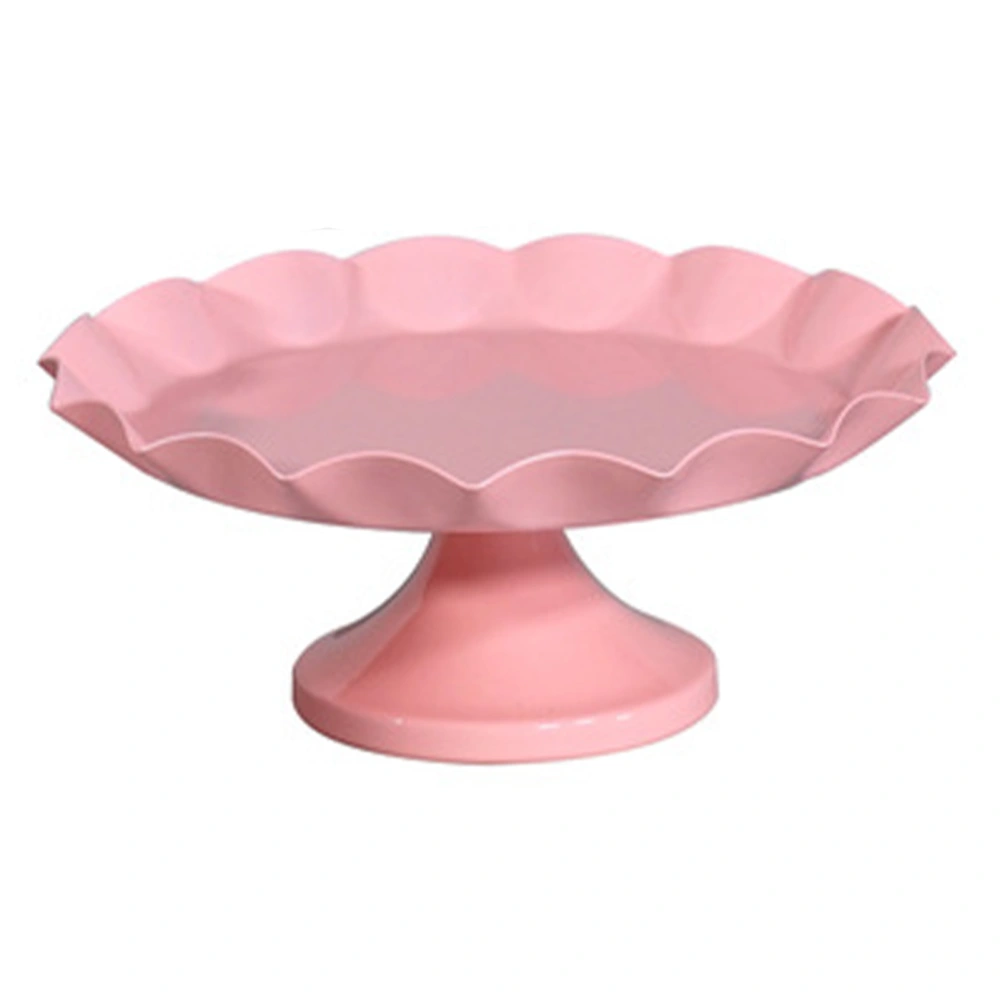 Cake Stand Minimalist Stable Decorative Multi Functional Cake Tray Holder for Cupcake Dessert Fruit Pink L