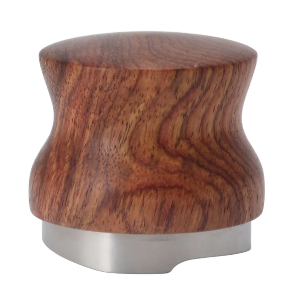 Coffee Distributor Stainless Steel Rosewood Coffee Tamper Leveler for Coffee Accessories 58mm / 2.3in