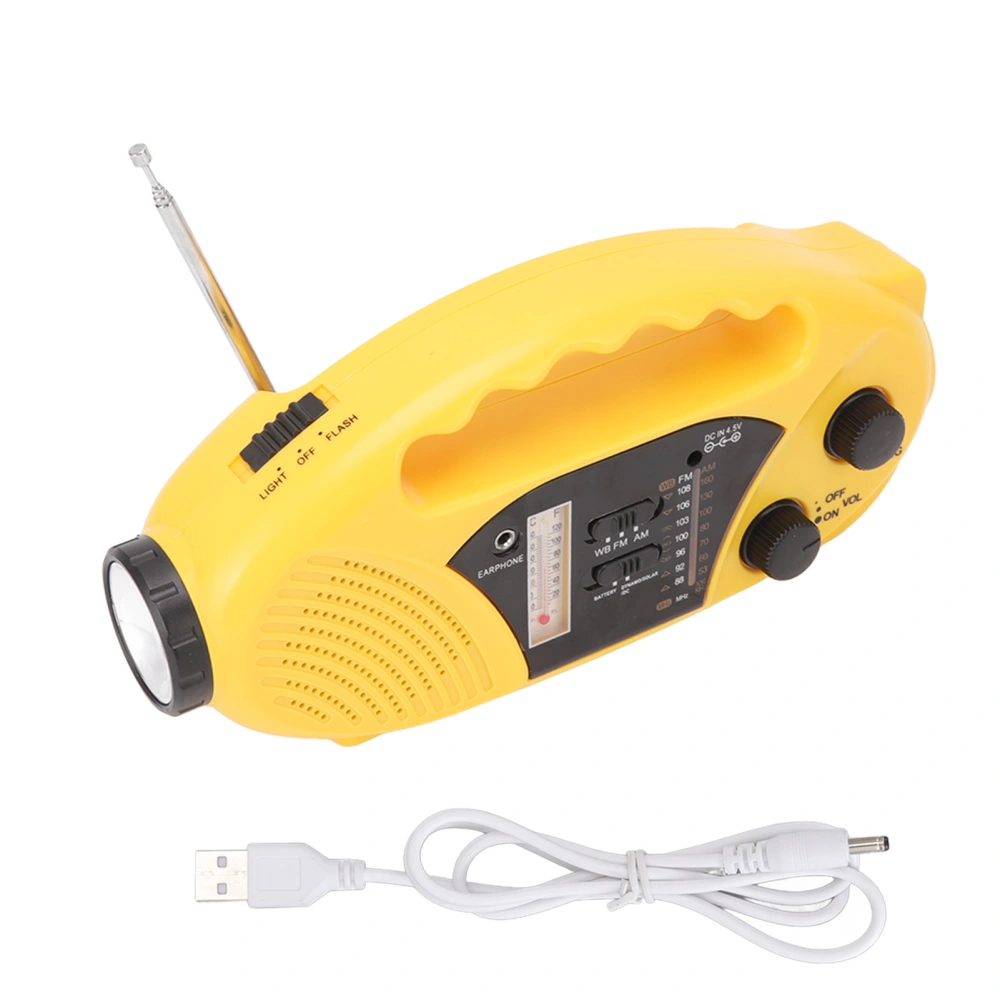 Emergency Hand Crank Radio Multi Band AM FM SW Solar Hand Crank Rechargeable Electric Radio for Outdoor Camping