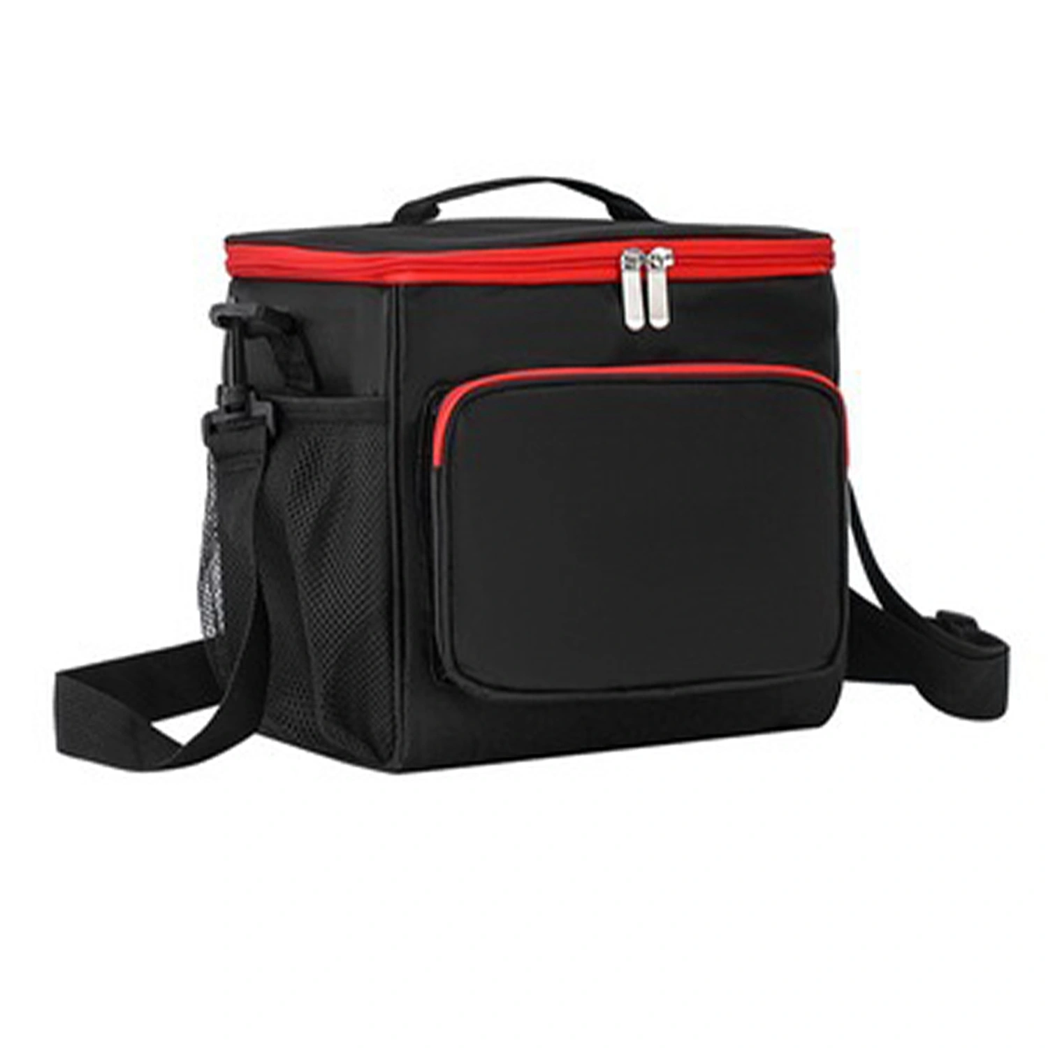 Lunch Bag Large Capacity Handheld Shoulder Back Thickened Oxford Cloth Insulated Bento Lunch Bag for Women Men Black