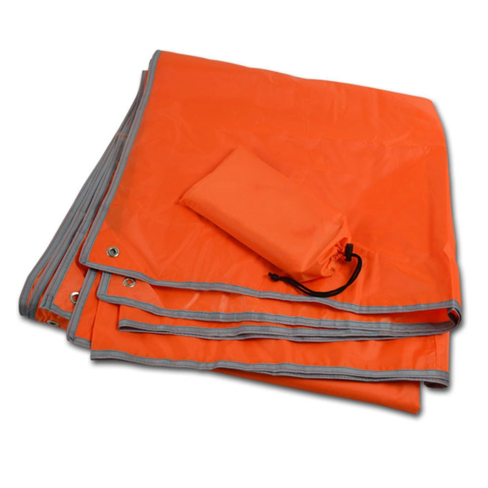 Outdoor Picnic Mat Thicken Oxford Cloth Waterproof Multifunction Outdoor Floor Mat for Outdoor Camping Picnic Tent Orange 200x210cm / 78.7x82.7in