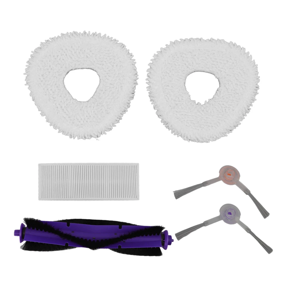 Sweeper Accessories Fiber ABS Sweeper Main Brush Side Brush Filter and Rag for J3 Upgrade Home