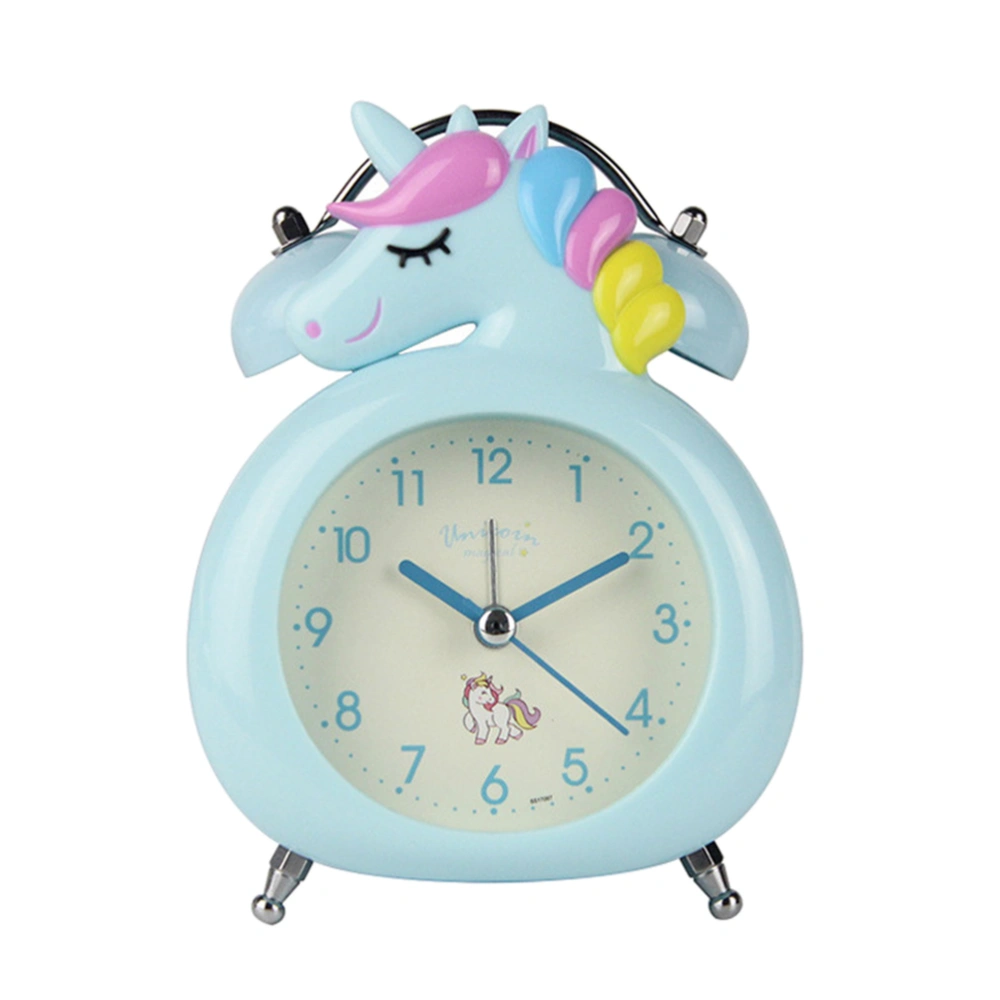 Cute Cartoon Alarm Clock Kids Students Bell Alarm Clock Child Desk Table Clock Night Light Needle Clocks Birthday Gifts