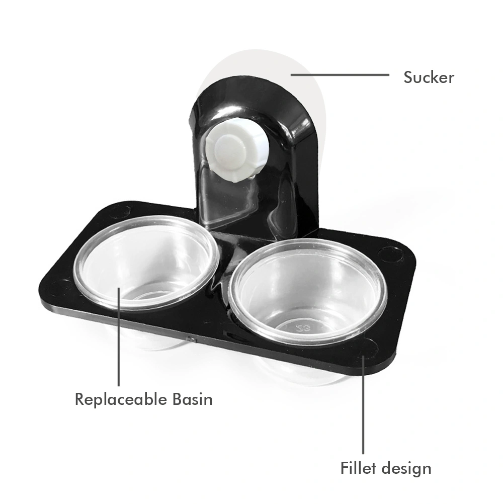 Reptile Food Bowl Insect Breeding Container Wall Hanging Water Dispenser for Spiders Lizards