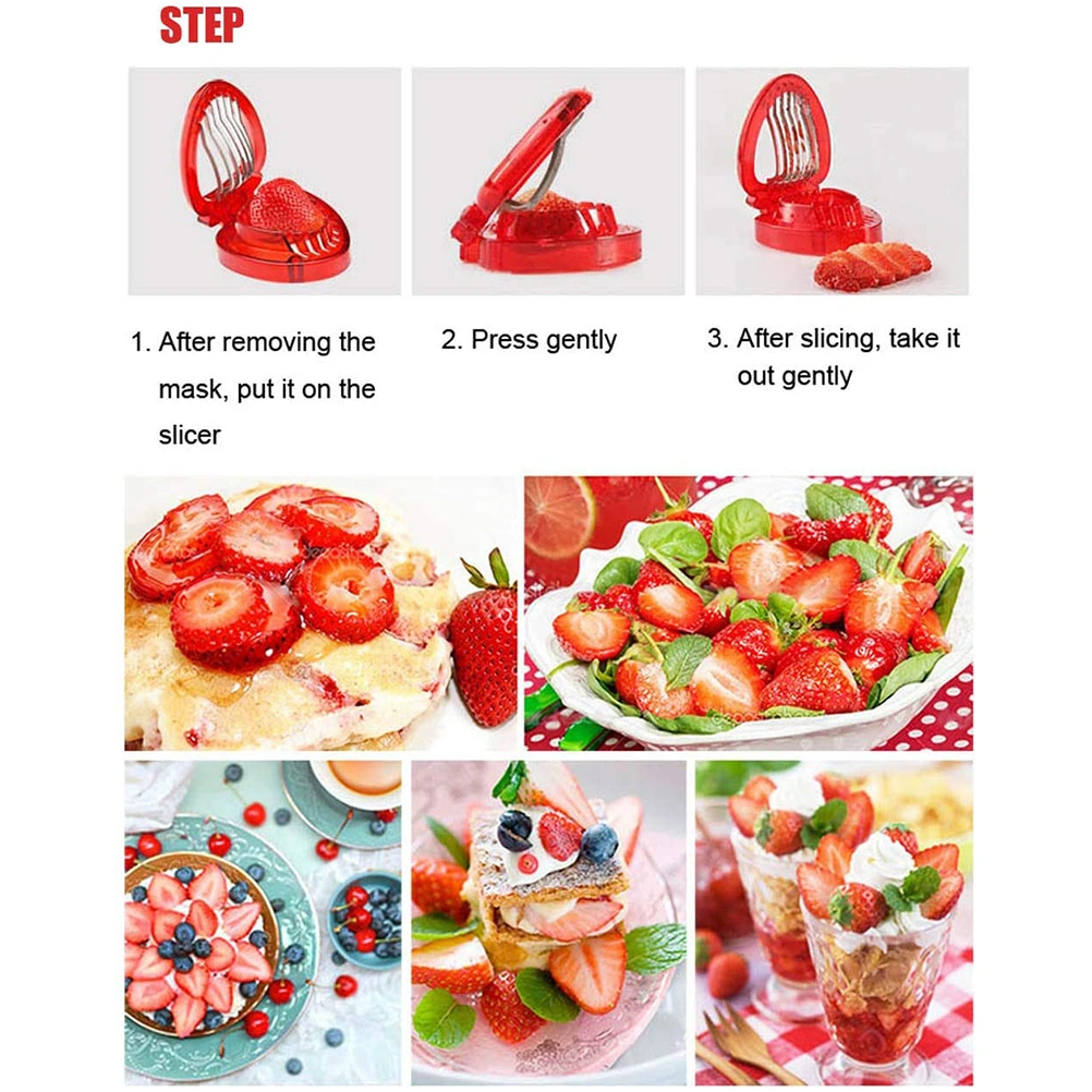 Strawberry Fruit Grater Set Berry Stem Leaves Remover Fruit Peeling Tool Fruits Corer Removal Tool Kitchen Gadgets