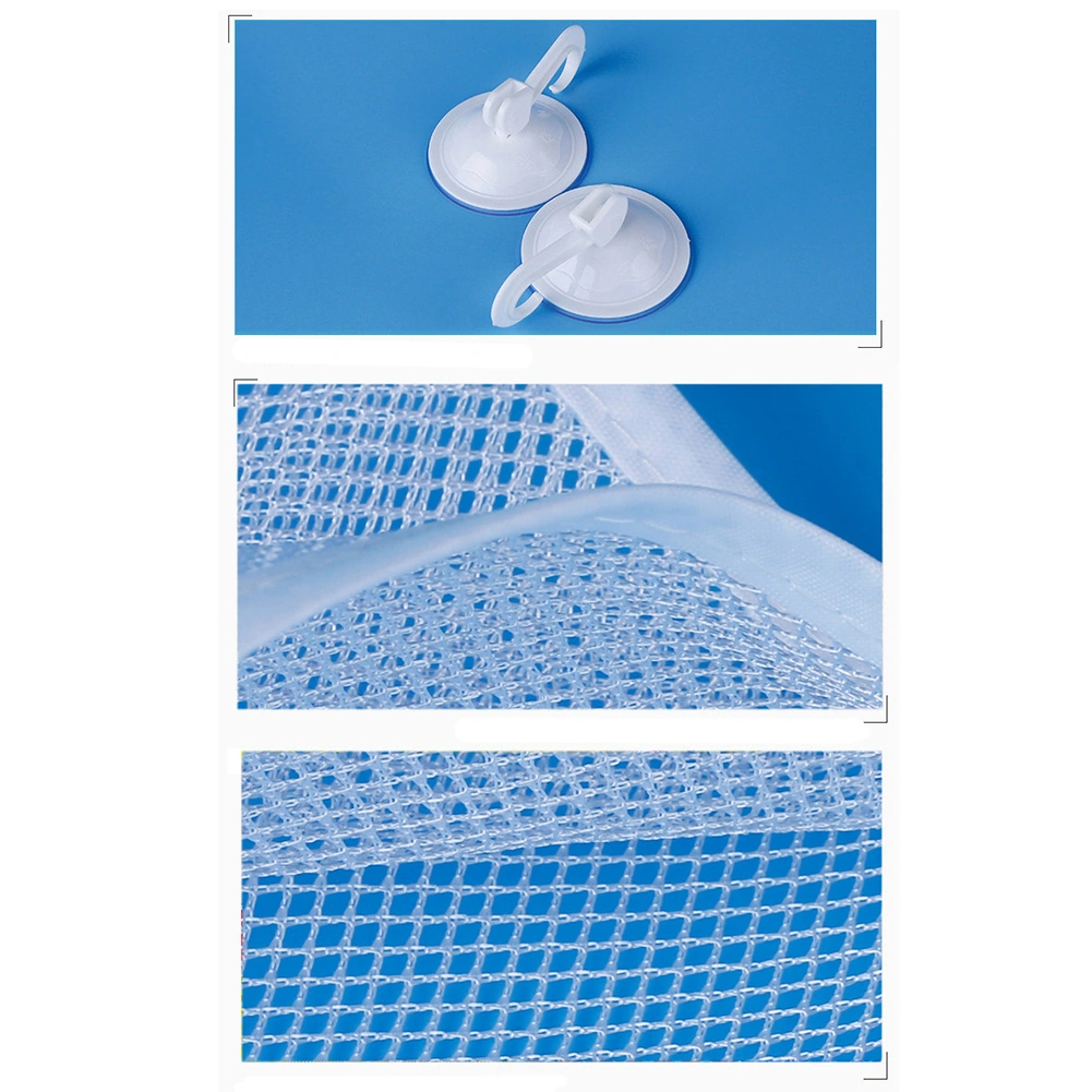 Folding Bathroom Hanging Mesh Baby Bath Toy Net Suction Cup Storage Bag Shower Toy Organizer Bags