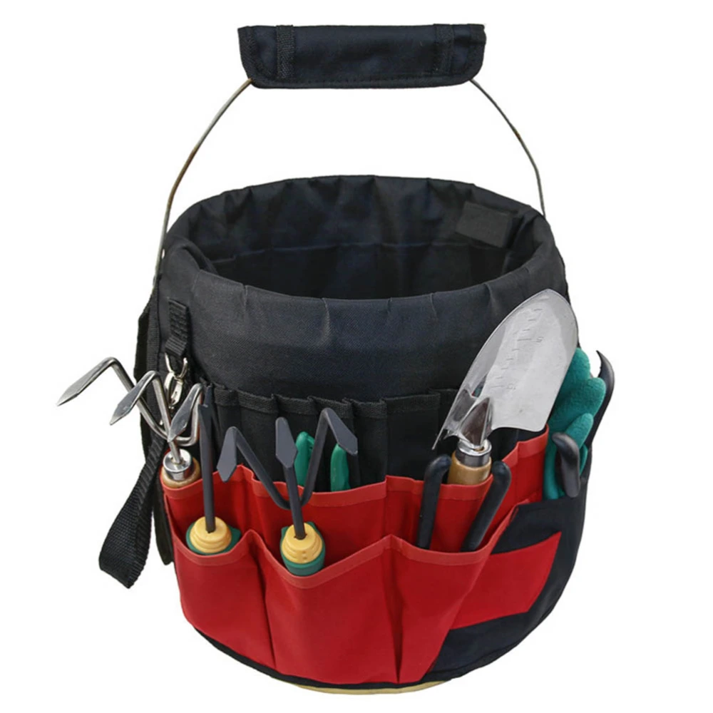 Bucket Organizer Tote Bag Garden Tool Kits 42 Storage Pocket Tool Organizer Waist Packs Tool Bag