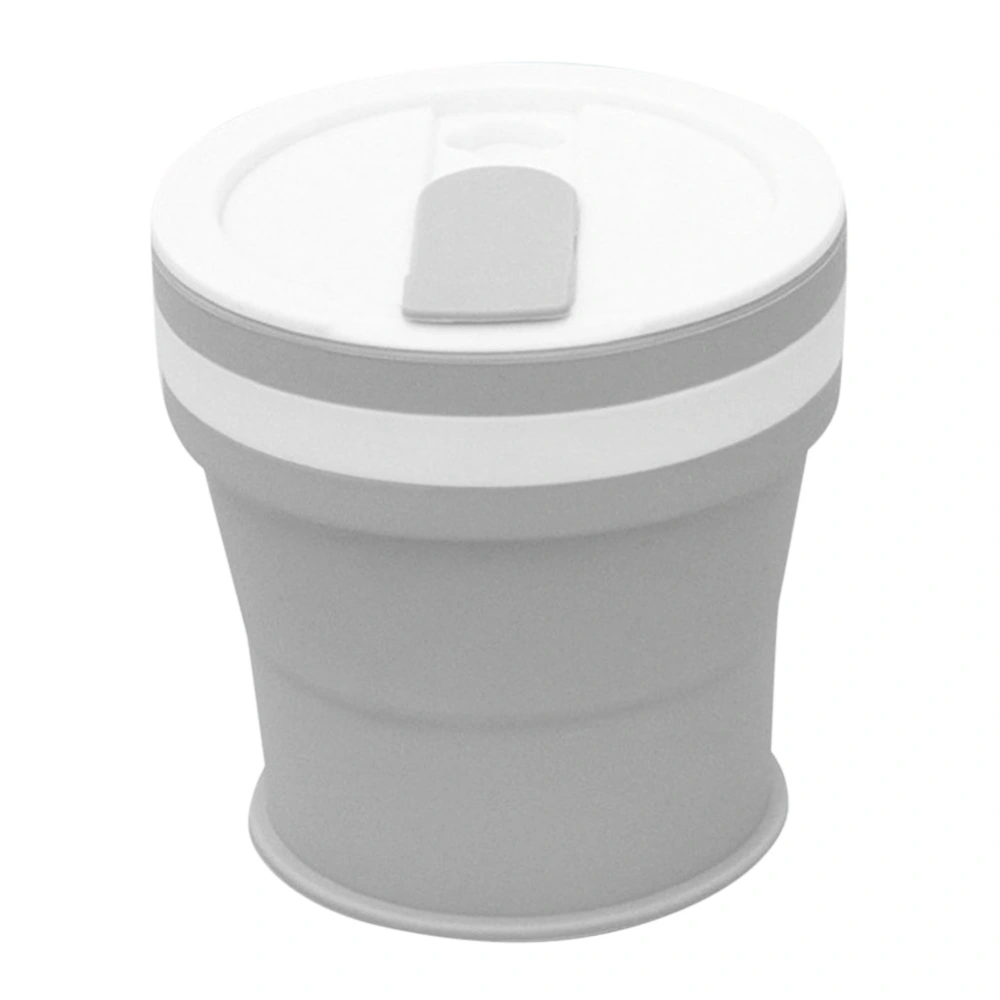 Silicone Collapsible Cup Portable Telescopic Drinking Cup with Cover for Travel Camping