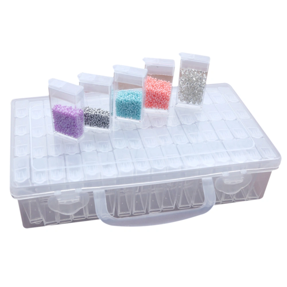 64 Grids Jewelry Dividers Box Transparent Plastic Storage Box Bead Jewelry Storage Box Gift