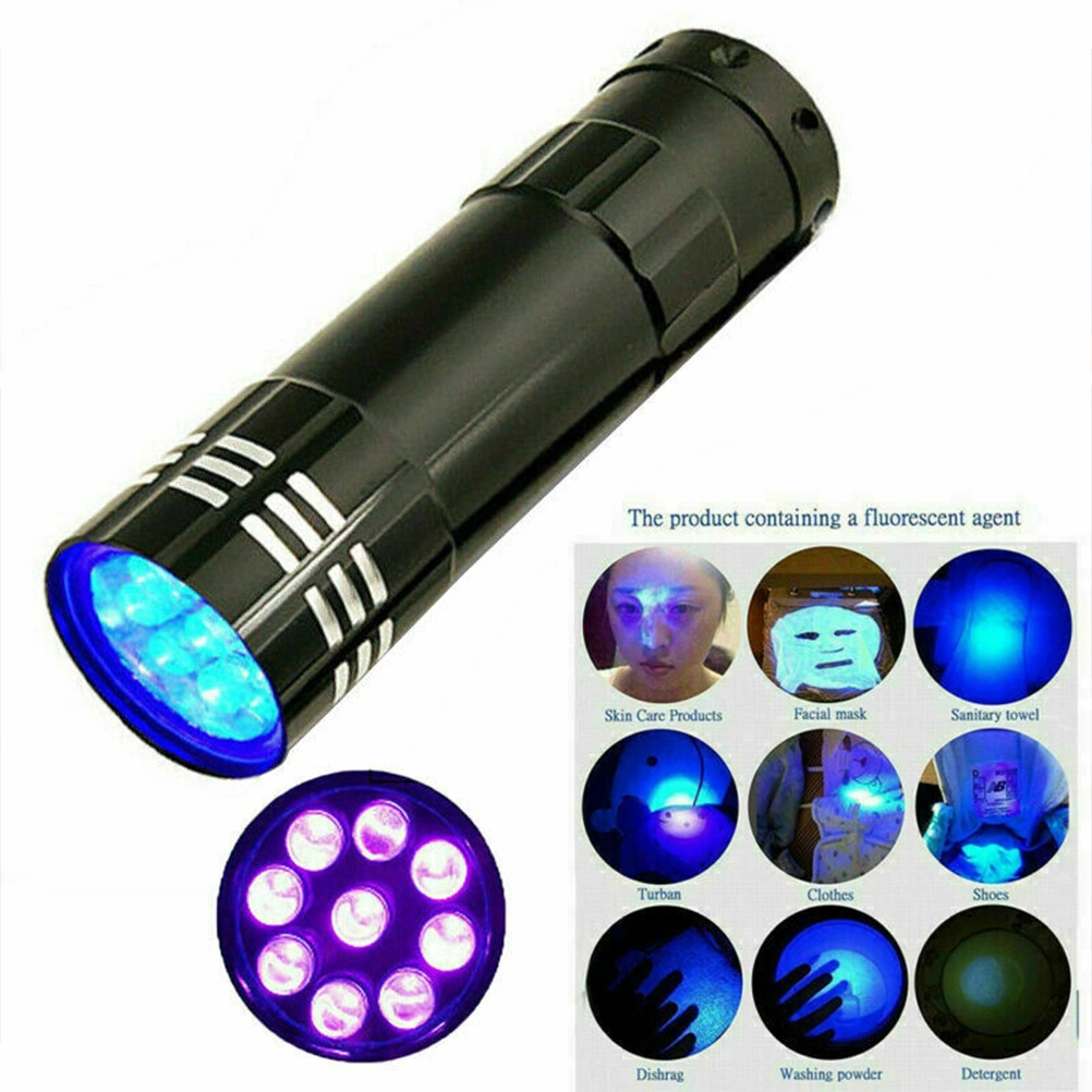 Multifunction UV Flashlight Portable UV Torch Flashlight UV Money Detector Light