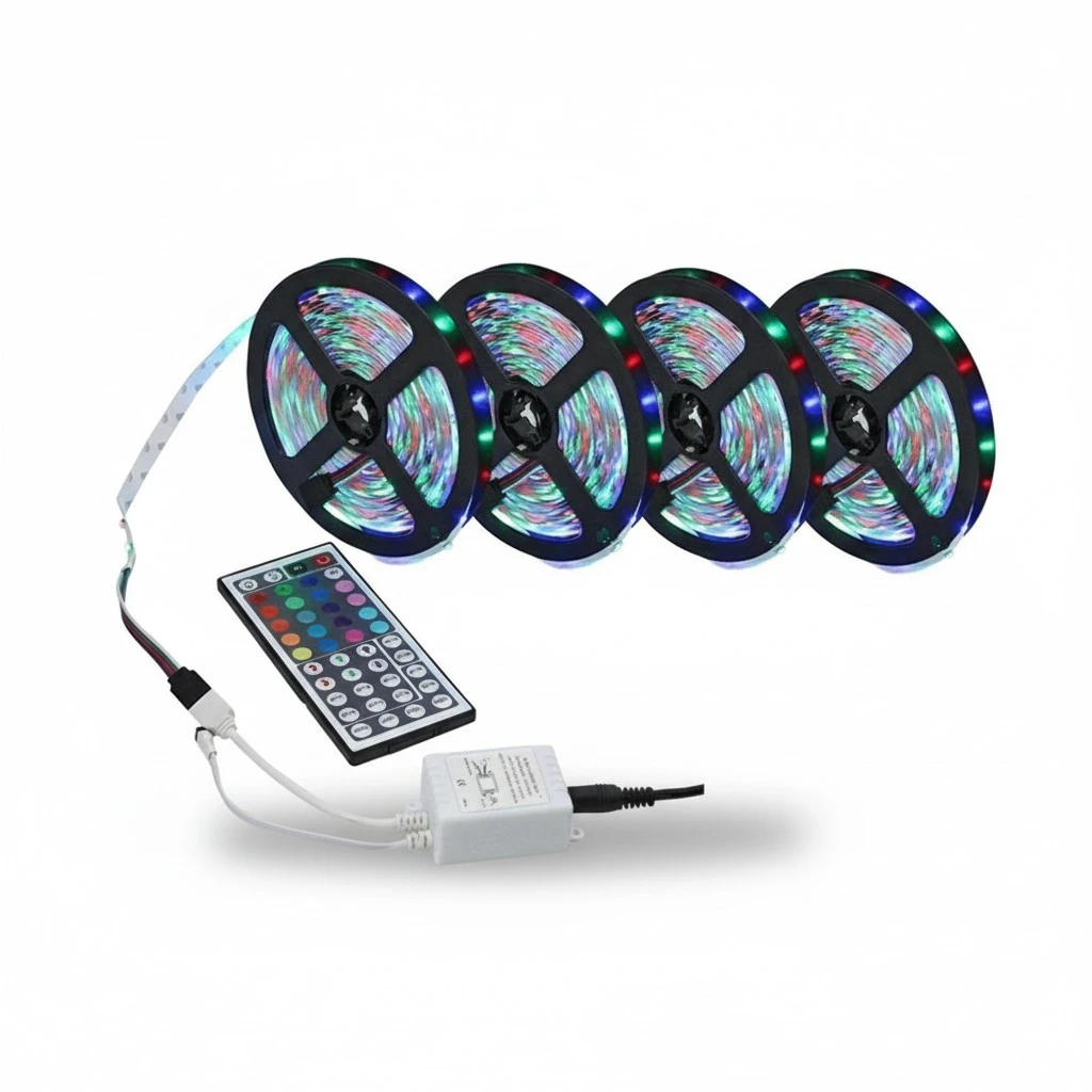 5/10/20M Flexible LED Strip RGB Color Changing Light Bar with IR Remote Controller