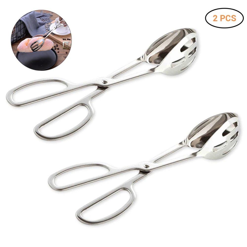 Stainless Steel Kitchen Buffet Tongs Serving Tongs Salad Tongs Cake Tongs Bread Tongs