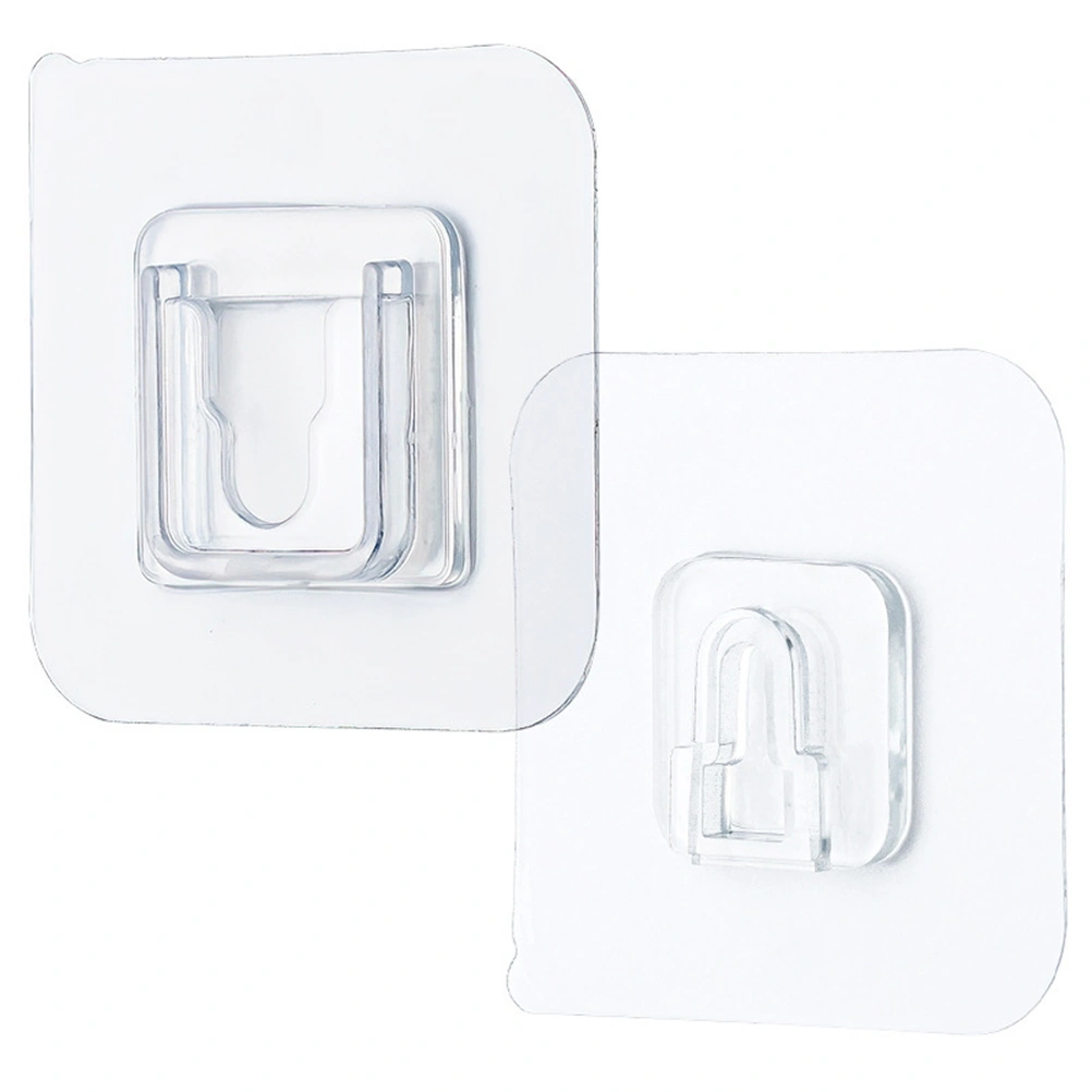 10PCS Wall Mounted Holder Free Strong Adhesive Hanger Punch Free Hanging Hook for Home Bathroom