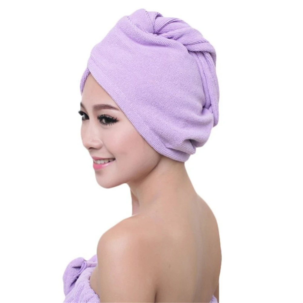 Quick Hair Dry Microfiber Towel Hair Magic Drying Turban Wrap Hat Spa Home Bathing Hair Dry