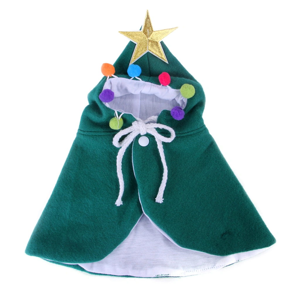 Pet Christmas Cloak Pet Christmas Outfit Comfortable Soft Cat Clothes Cloak for Christmas Halloween