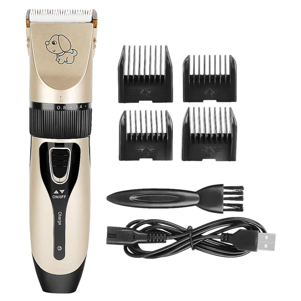 Cordless Dog Clipper Kits Dog Grooming Clippers Pet Hair Trimmer with 4 Combs