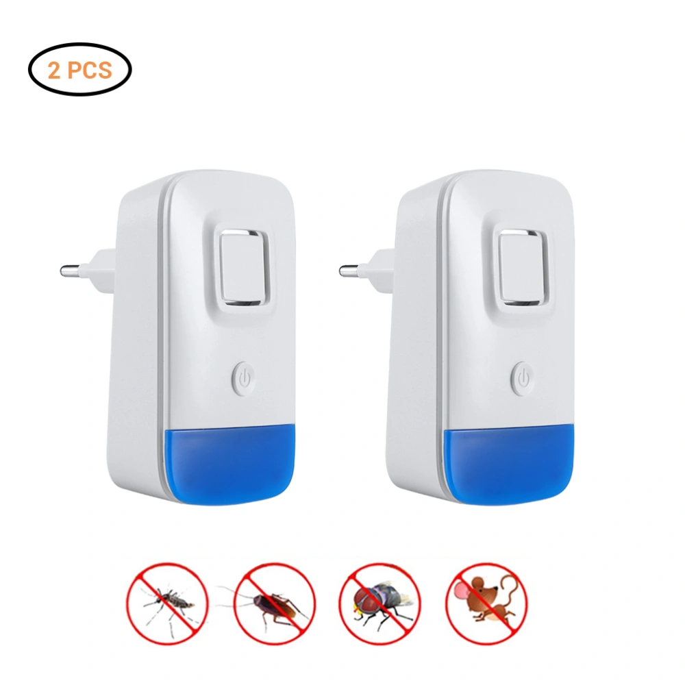 2 Pcs Electric Ultrasonic Mouse Repellent Mosquito Bat Repellent Non Toxic Silent Anti Mosquito Bat Fly Repellent