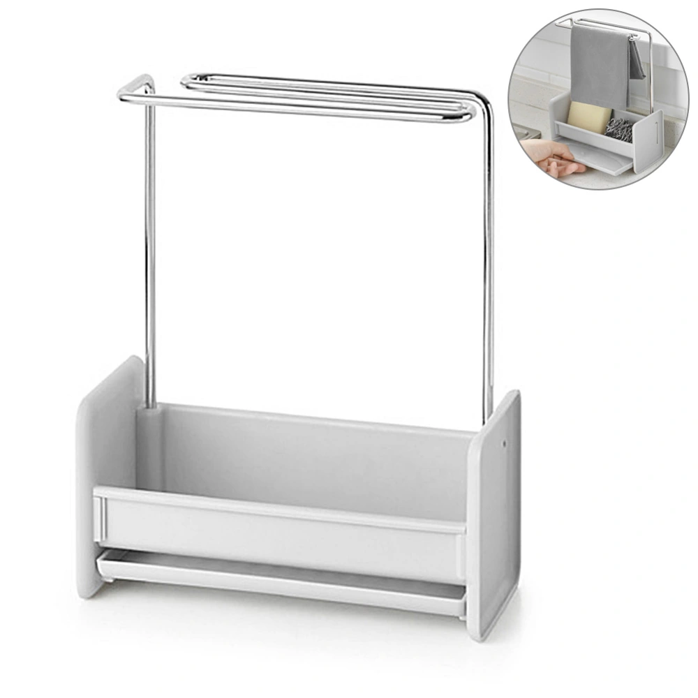 Stainless steel Drain Rack Cleaning Tool Storage Rack for Kitchen