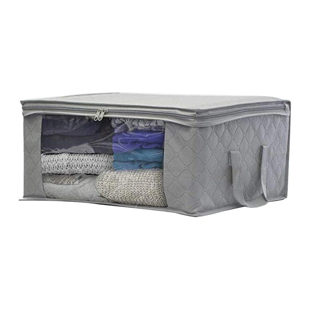 Folding Storage Boxes Closet Organizer Clothing Storage Box with Zipper Lid and Clear Window