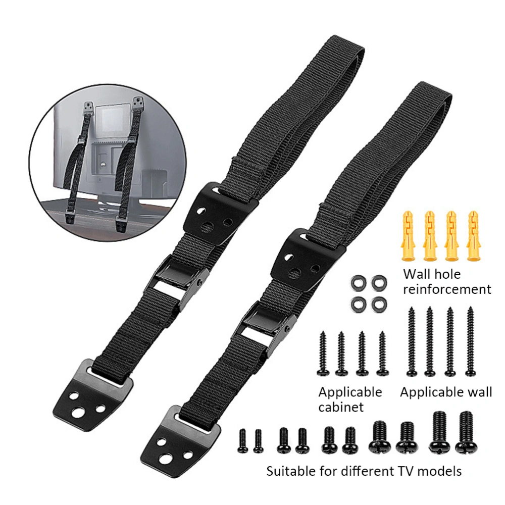 Anti Tip Furniture and TV Straps Adjustable Heavy Duty TV Straps Furniture Straps TV Wall Straps