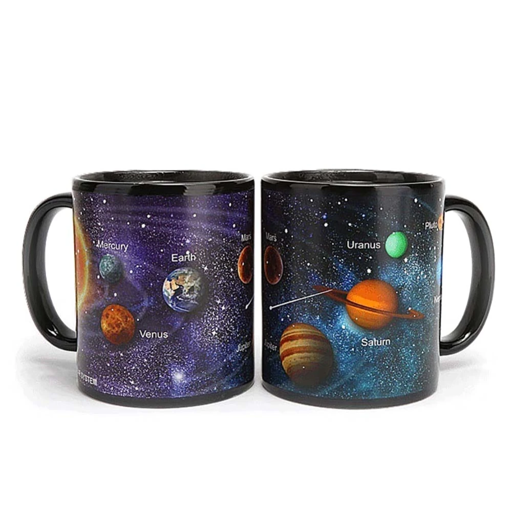 Star Sky Porcelain Mug Color Changing The Solar System Mug Milk Coffee Mug Birthday Gift