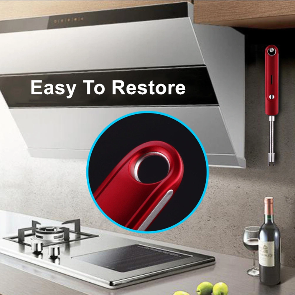 Rechargeable Windproof USB Lighter Arc Lighter Flameless Lighter without Gas and Petrol for Kitchen