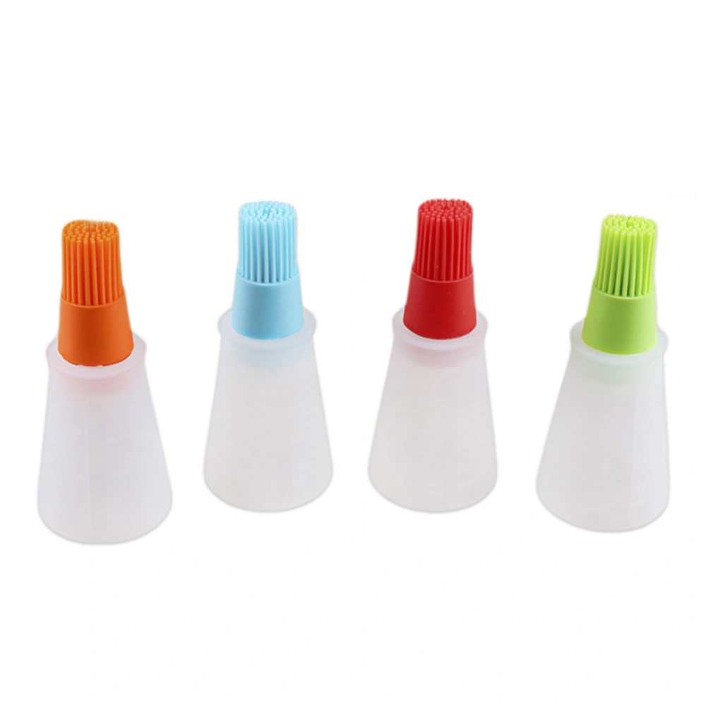 4PCS Portable Silicone Brush with Oil Bottle Barbecue Pastry Tool