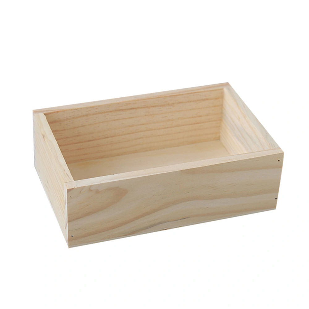 Desktop Bamboo Box Organizer Wooden Storage Box Simple Storage Box