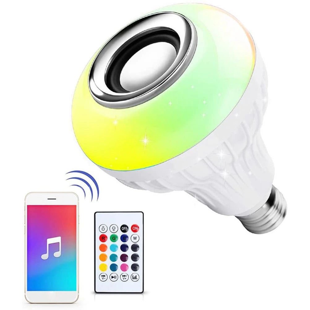 Bluetooth Music Bulb RGB LED Bulb Color Changing with Remote Control for Party Home Bedroom Bar