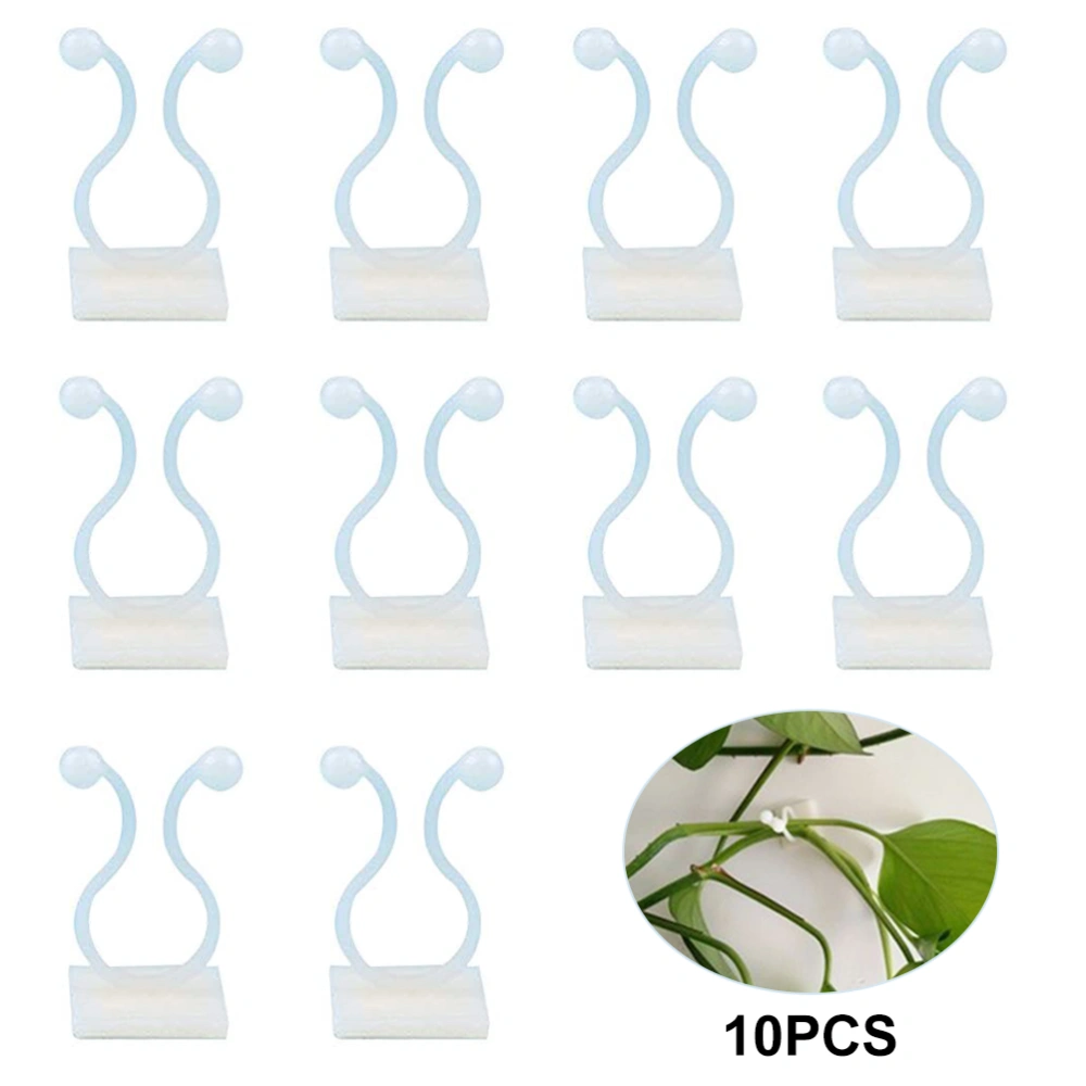 50Pcs Climbing Plant Fixture Clips Garden Vines Sticky Clips Wall Vines Fixed Holder