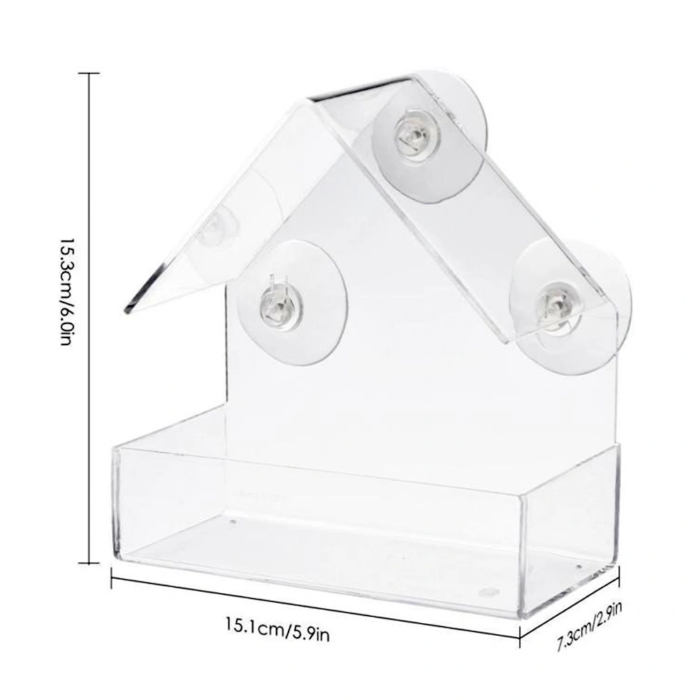 Clear Glass Window Bird Feeding Window Bird Feeders Clear Acrylic Glass Window Bird Feeder