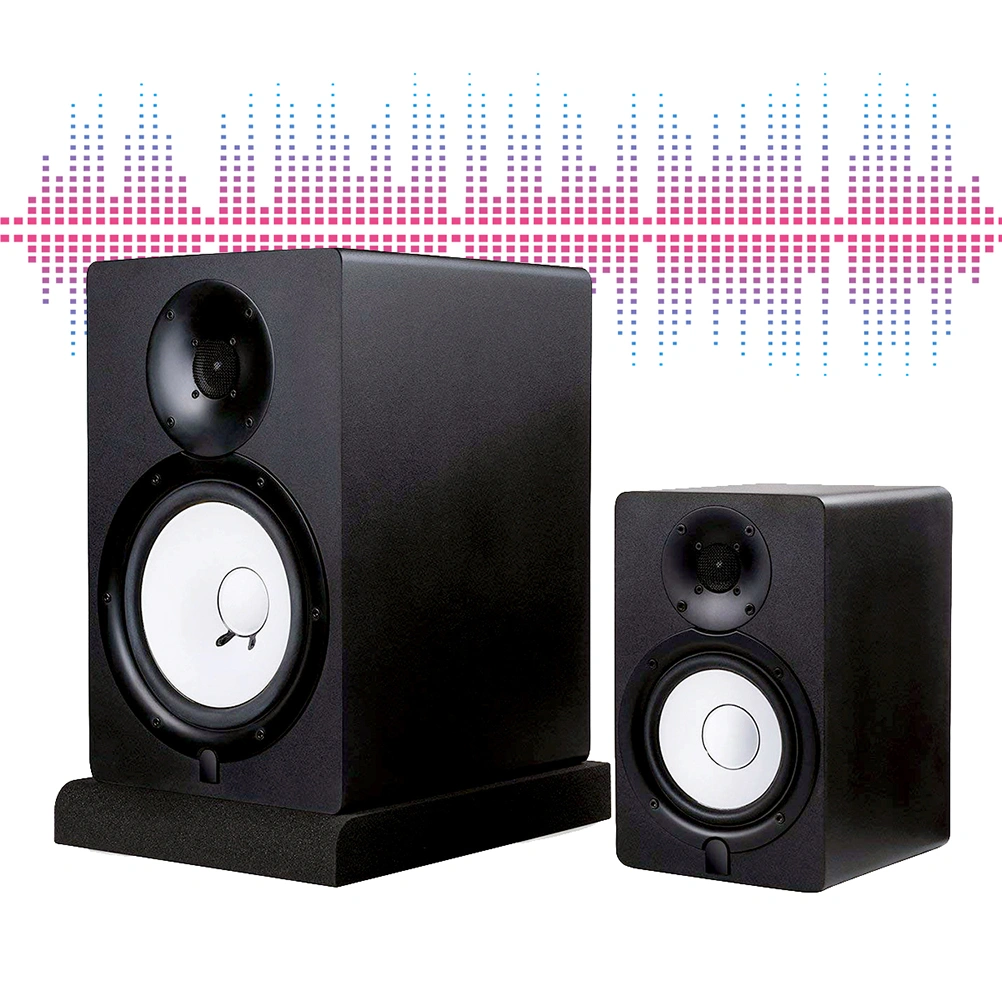 2Pcs Studio Monitor Isolation Pads High Density Acoustic Foam