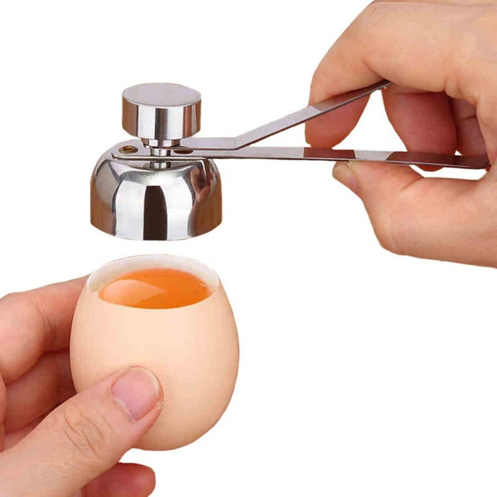 Practical Stainless Steel Egg Topper Cutter Boiled Egg Shell Opener Tool