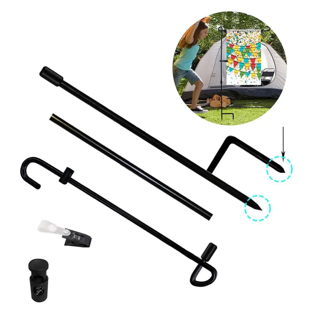 Garden Flag Stand Garden Flag Pole Holder Banner Flagpoel for Outdoor Yard Lawn Garden