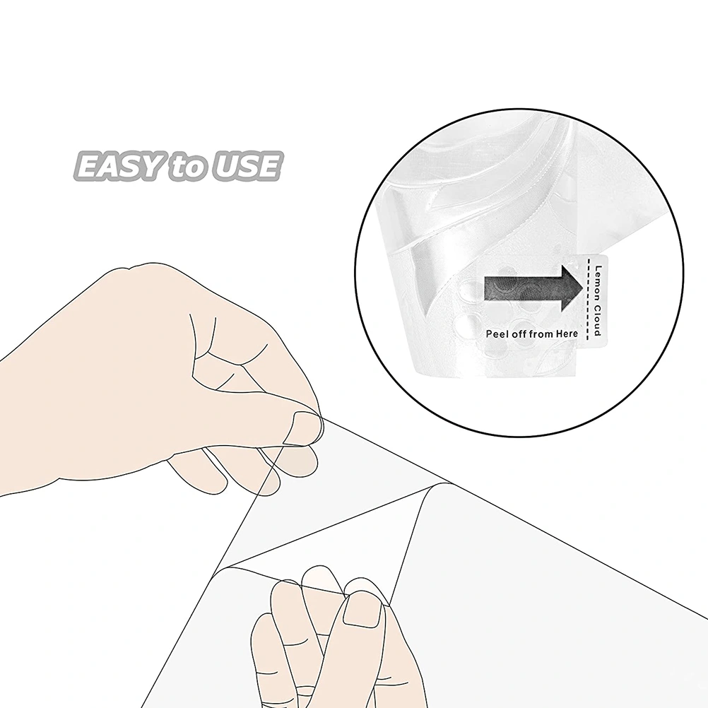 Window Film No Glue Static Decorative Films Window Frosted Film for Sun Protection