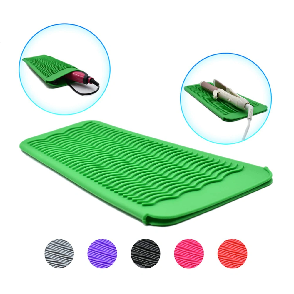 Silicone Heat Resistant Travel Mat Pouch for Curling Iron Hair Straightener Flat Iron and Hair Styling Tool