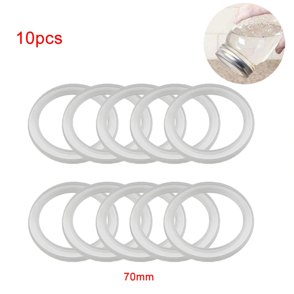 10Pcs Silicone Jar Gaskets Replacement Airtight Silicone Gasket Sealing Rings for Regular Mouth Canning Jar