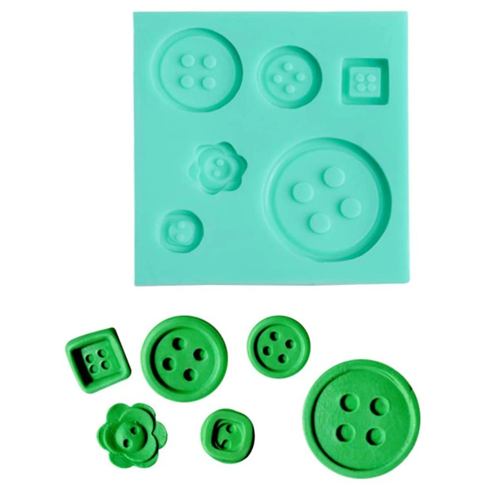 Button Mold DIY Silicone Mold Fondant Cake Mold for Candy Chocolate Kitchen Baking Tool