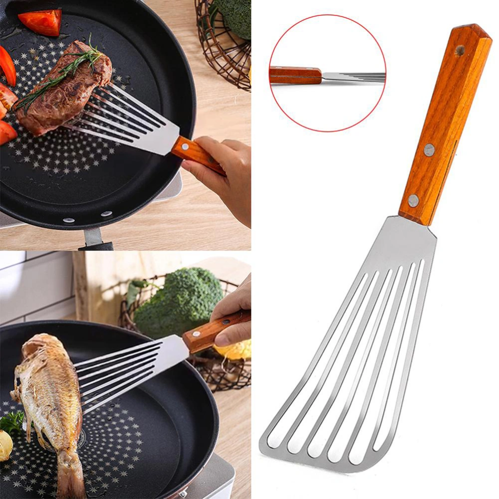 Nonslip Stainless Steel Frying Spatula Steak Shovel Kitchen Cookware