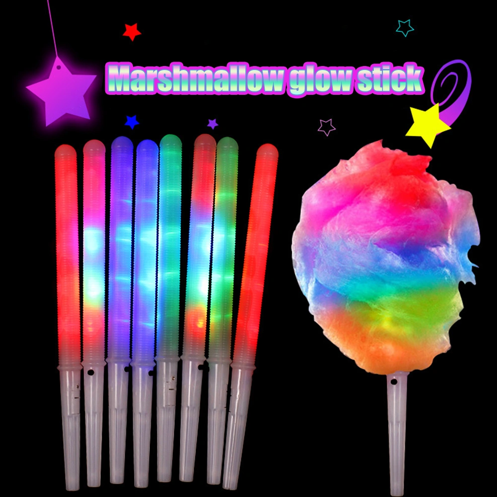 LED Glowing Sticks Sticks Suitable for Cotton Candy Machine Light Up Sticks