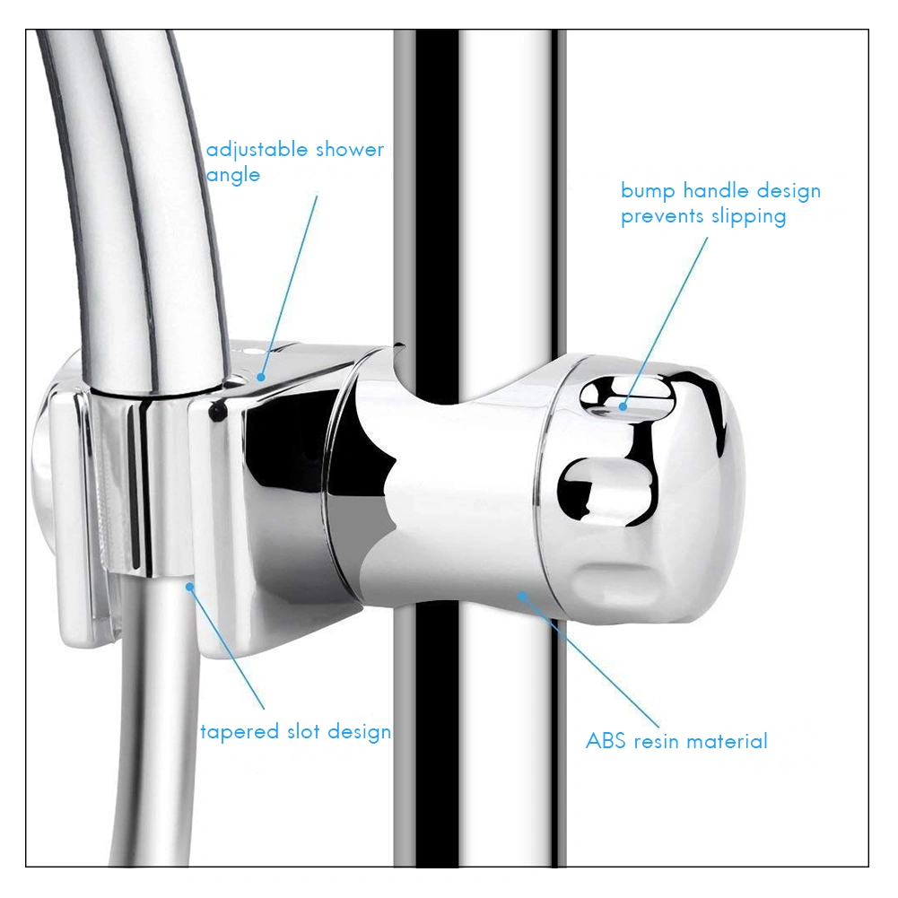 25mm Replacement Hand Shower Bracket for Slide Bar Adjustable Plated Bathroom Pipe Shower Head Holders