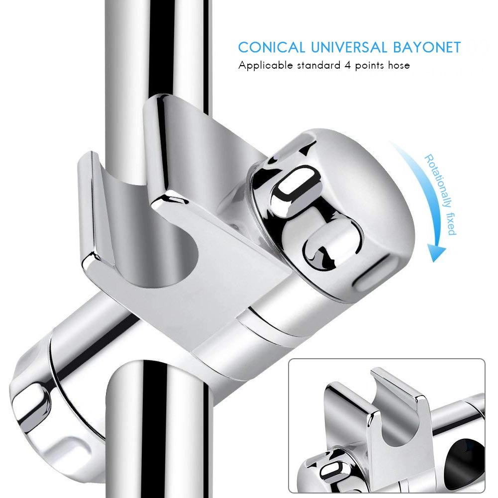 25mm Replacement Hand Shower Bracket for Slide Bar Adjustable Plated Bathroom Pipe Shower Head Holders