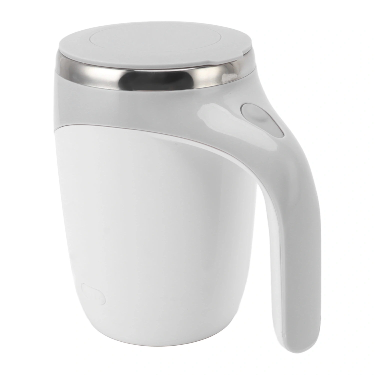 Automatic Magnetic Stirring Coffee Mug Battery Powered Self Stirring Cup Electric Mixing Cup with Stainless Steel Liner White