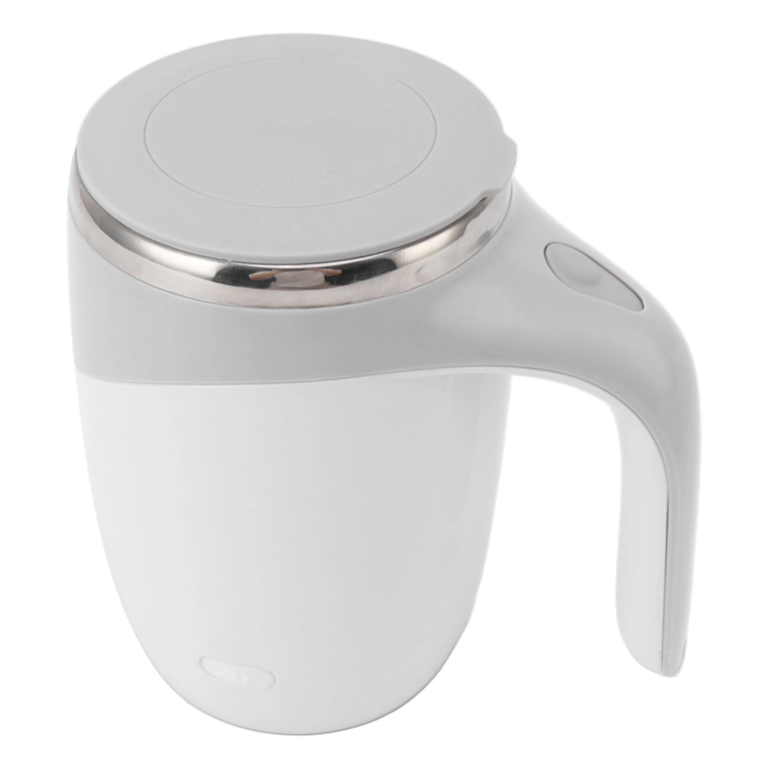 Automatic Magnetic Stirring Coffee Mug Battery Powered Self Stirring Cup Electric Mixing Cup with Stainless Steel Liner White
