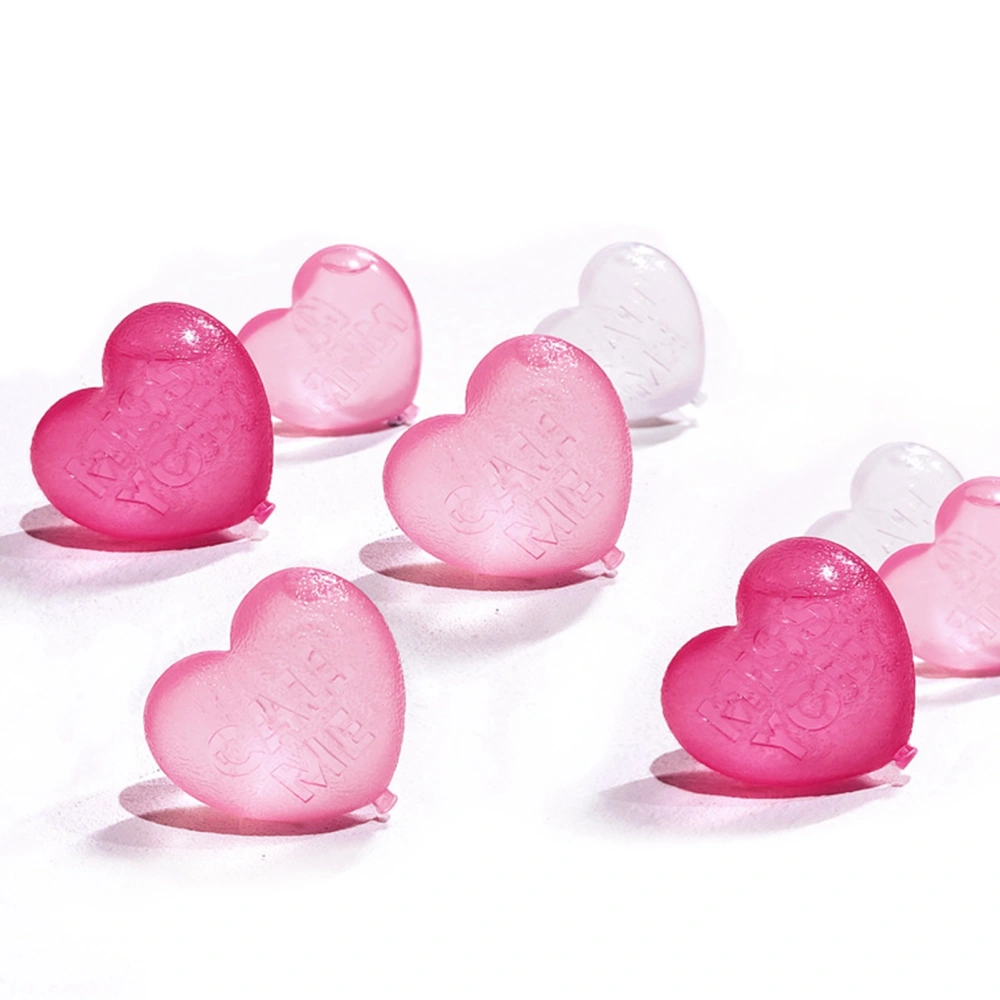 15 Pack Heart Shaped Reusable Ice Cubes Pure Water Reusable Ice Cubes for Drinks Whiskey Vodka Coffee